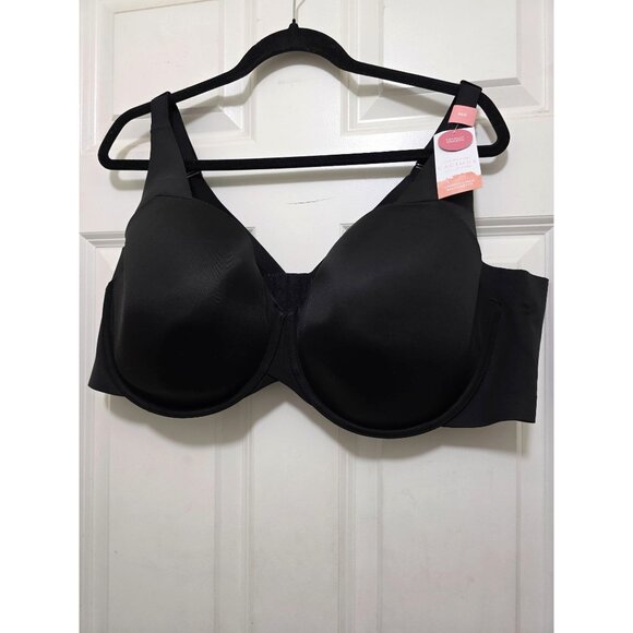 NWT Cacique Black Smooth Lightly Lined Full Coverage Bra 50D - Picture 2 of 5